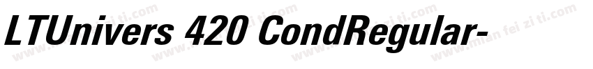 LTUnivers 420 CondRegular字体转换